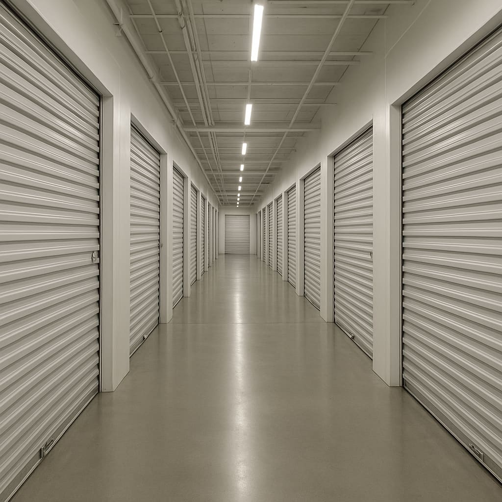 Moderne Self-Storage-Anlage in Wien mit sauberen Lagerkorridoren